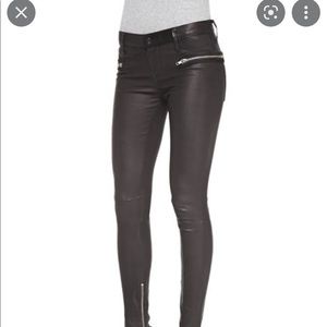 Never worn RTA zip pocket skinny leather pants size 27